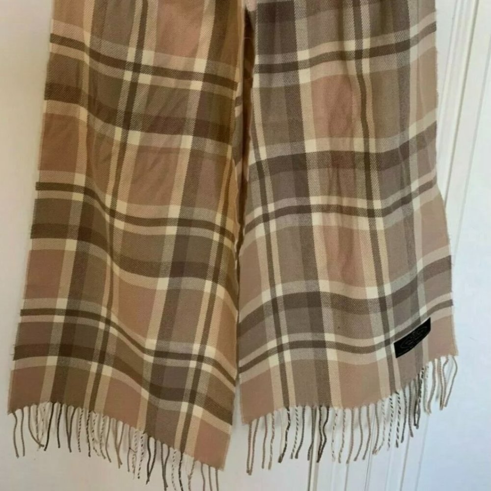 Cashmere Men's Scarf cream color.